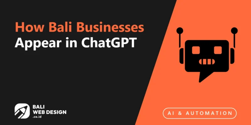 GEO Masterclass: How Bali Businesses Appear in ChatGPT, Gemini & AI Search Answers GEO Masterclass: How Bali Businesses Appear in ChatGPT, Gemini & AI Search Answers